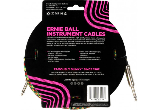 6482 ERNIE BALL CABLES INSTRUMENT 6482