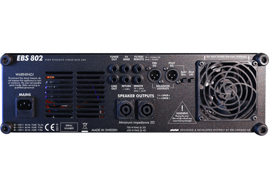 EBS TÊTE D'AMPLIS BASSE 802HD