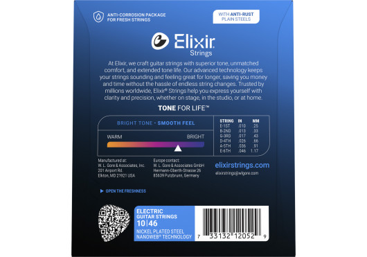 ELIXIR CORDES ELECTRIQUES 12052