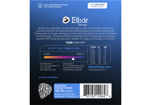 ELIXIR CORDES ELECTRIQUES 12062
