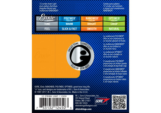ELIXIR CORDES ELECTRIQUES 12450