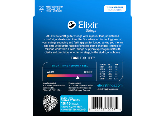 16567 ELIXIR CORDES ELECTRIQUES 16567