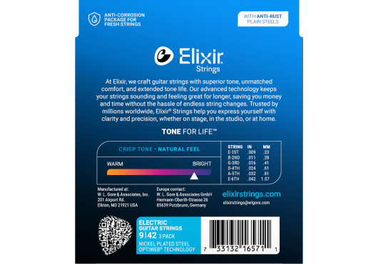 16571 ELIXIR CORDES ELECTRIQUES 16571