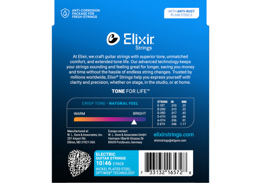 ELIXIR CORDES ELECTRIQUES 16572