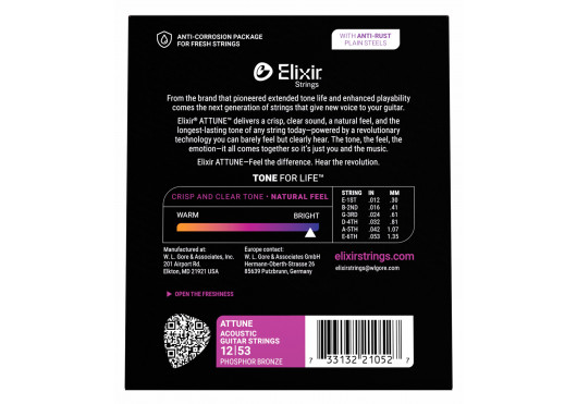 ELIXIR CORDES ACOUSTIQUES 21052