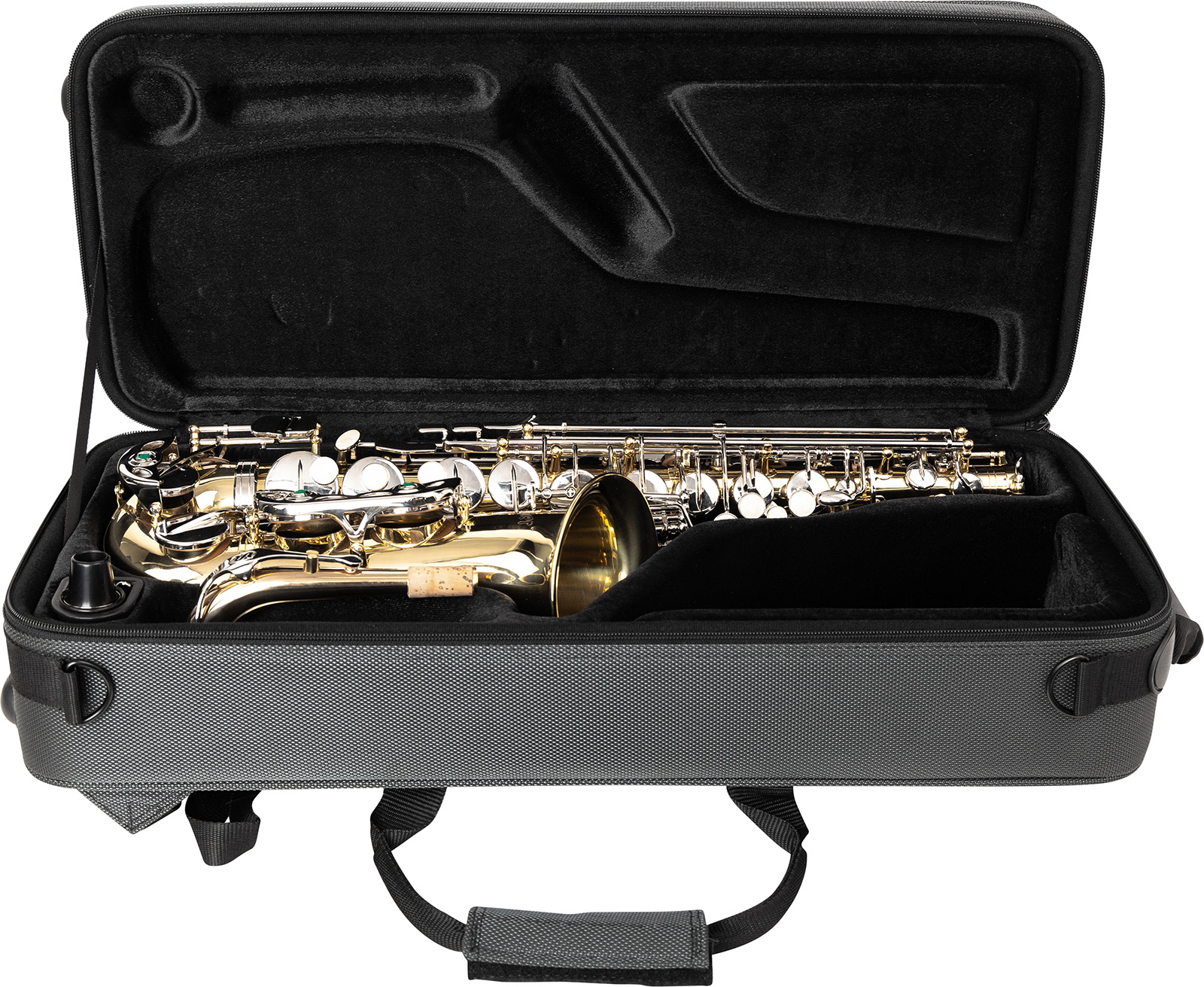 Étui Saxophone Ténor Gator Adagio Series - Coque EPS Rigide Léger 4 Kg - Dimensions 83,8x32,4x25,4 Cm - Sangle Incluse