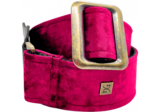 GET'M GET'M COURROIES CRUSHED-VELV-BURGUNDY