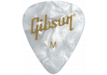 Médiators White Pearl Picks, pack de 12, Medium