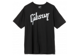 Distressed Gibson Logo T (Black), Medium
