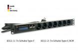 photo PDU verticale 16A 7 prises F avec RCM type A