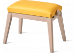 Couleur grise, siège simili cuir jaune