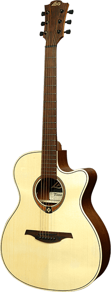 LAG T70ACE Tramontane Auditorium Cutaway Acoustic-Electric Guitar