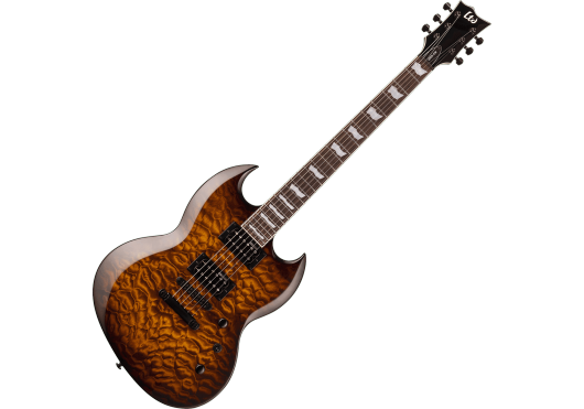 LTD Guitares Electriques VIPER256QM-DBSB