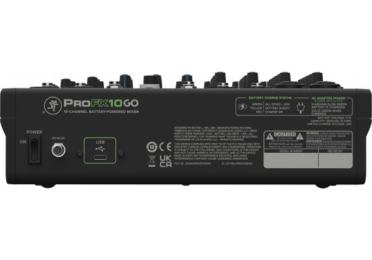 MACKIE CONSOLES DE MIXAGE PROFX10GO