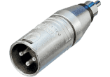 XLR 3 pôles mâle - RCA mâle photo XLR 3 pôles mâle - RCA mâle