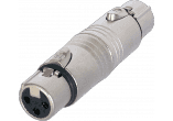 XLR 3 pôles fem. - fem. photo XLR 3 pôles fem. - fem.