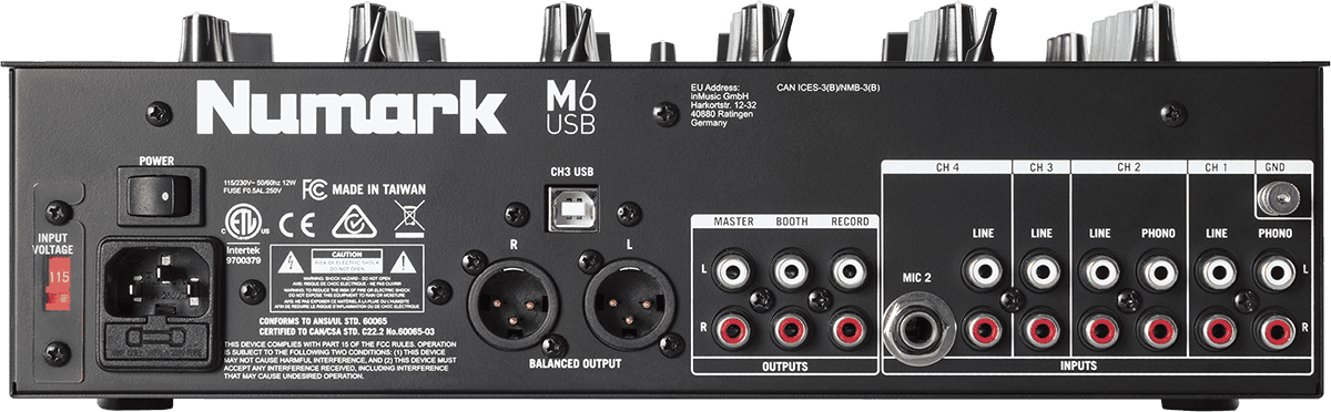 table de mixage numark m6 usb