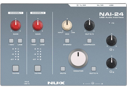 NUX INTERFACES AUDIO NAI-24