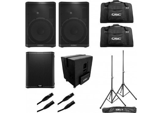 QSC AUDIO Bundle CP12-KS118-BUNDLE
