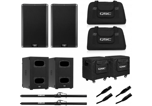 QSC AUDIO Bundle K10-KS112-BUNDLE