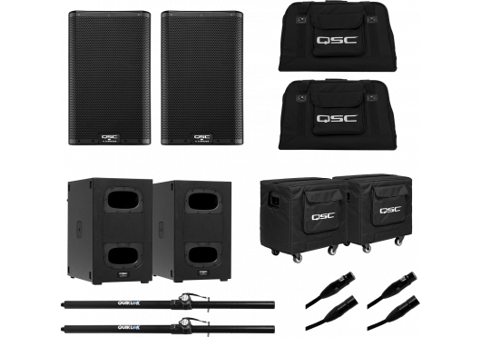 QSC AUDIO Bundle K8-KS112-BUNDLE