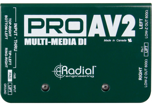 RADIAL ENGINEERING Sonorisation PRO-AV2