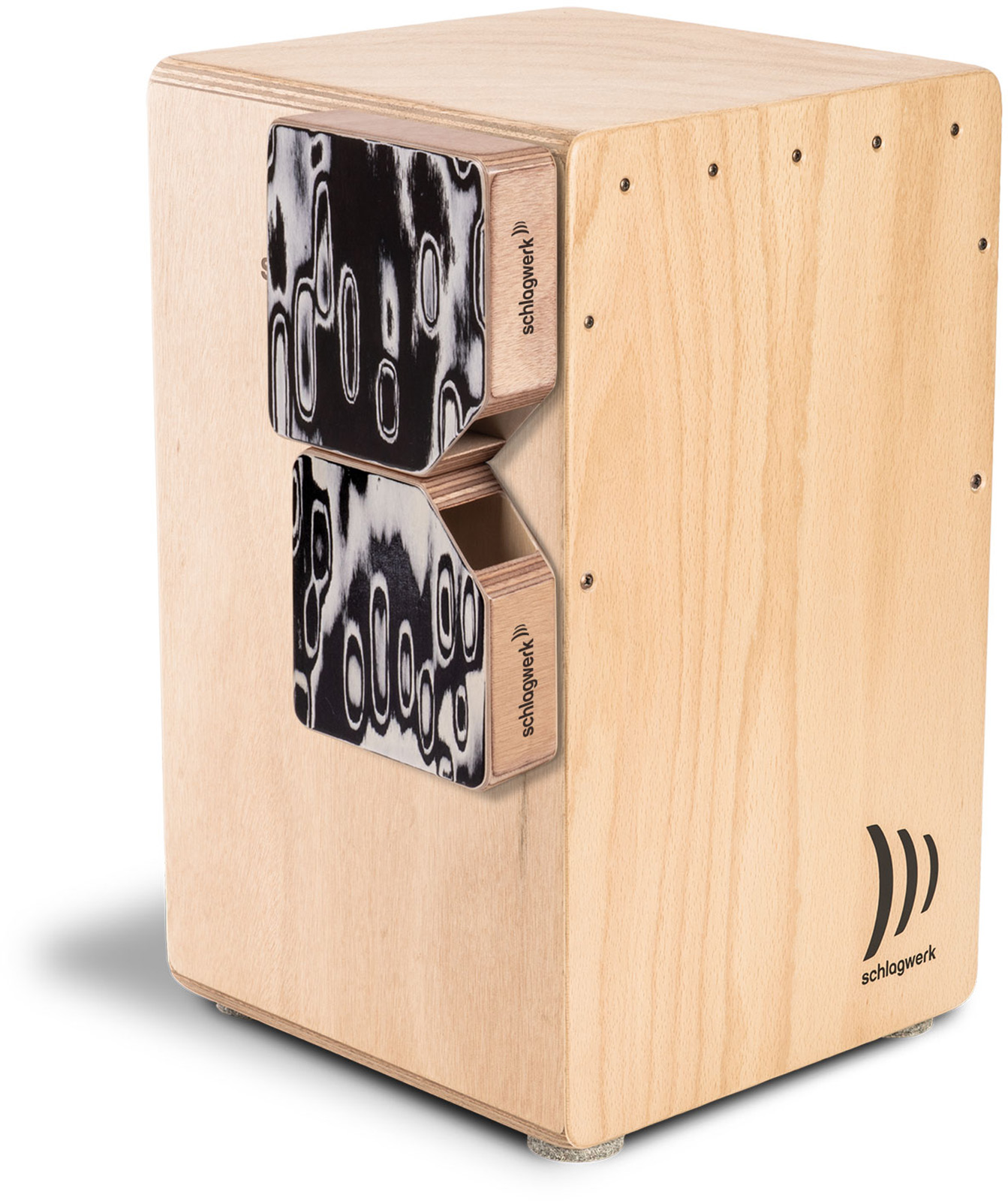 Schlagwerk Bongo en bois à monter sur pied WBM100