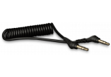 photo C&acirc;ble spirale mini-jack 3,5mm vers 3,5mm