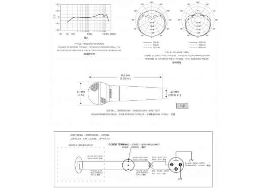 SHURE MICROS FILAIRES SM58-LCE