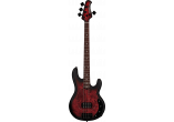 Poplar Burl - Dark Scarlet Burst Satin