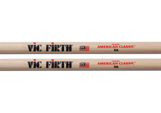3A VIC FIRTH BAGUETTES BATTERIE 3A