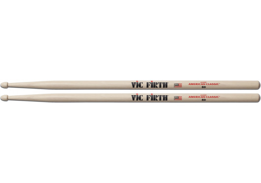VIC FIRTH BAGUETTES BATTERIE 8D