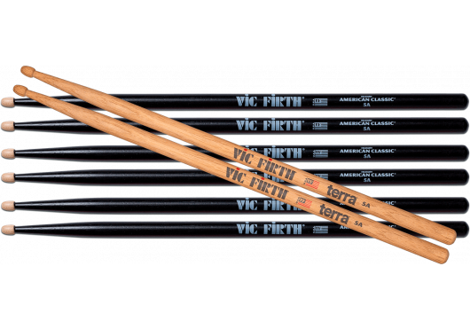 VIC FIRTH BAGUETTES BATTERIE P5AB.3-5AT.1