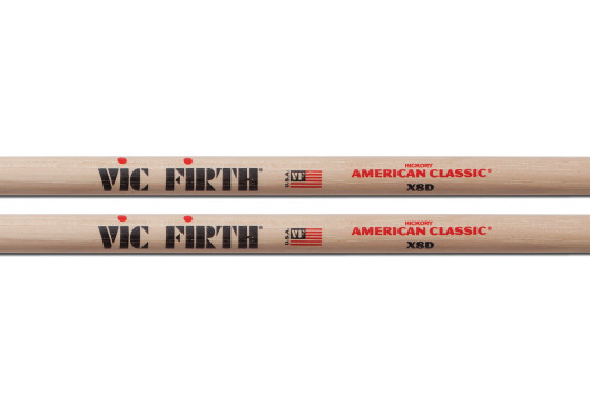 X8D VIC FIRTH BAGUETTES BATTERIE X8D