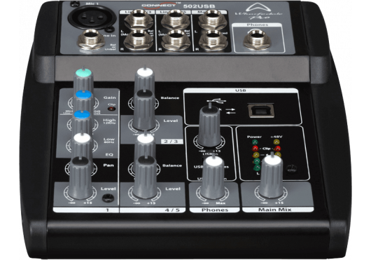 WHARFEDALE PRO Mixeurs Analogiques CONNECT502-USB-BK